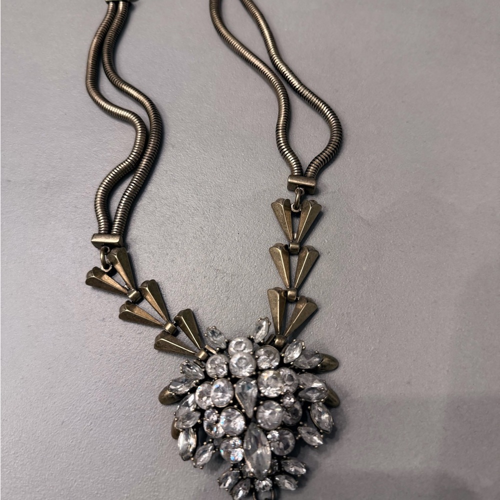 Elegant Silver and Gold Necklace